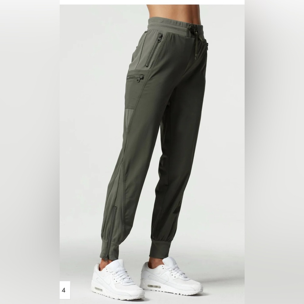 Blanc Noir Beige Jogger Pants, Size XS